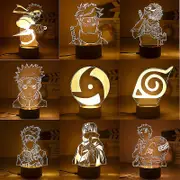 Anime Naruto Uzumaki 3d Led Night Light Kakashi Table Lamp Toys Hatake Figures Led Light Room Decoration Kids Christmas Toy Gift 23 18CM Warm white