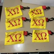 6 Chi Omega ID Holder ** Sorority ** GREAT DEAL ** NEW