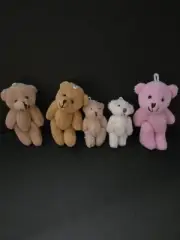 Mini Plush Teddy Bears - Cute Soft Toys with Loops for BabyShowers,Party,Crafts