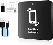 C4 Carplay Wireless Adapter, Plug and Play Carplay Wireless Adapter Car Carplay for iPhone Compatible with Cars CarPlay Function Auto 2017-2022, Suitable for Cars with Car Play Function, 297