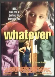Modern FILM POSTER Postcard: WHATEVER (Liza Weil). Free UK Postage