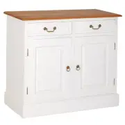 Tasmania Mahogany 100cm. 2-door 2-drawer buffet table sideboard caramel/white