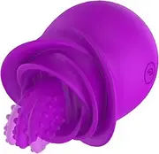 Beauty7 Clitoral Licking Vibrator G-Spot Vibrators Suck Nipple Clitorals Stimulator Tongue Toy G Spot 10 Vibration Stimulator Masturbation Mini Rose Vibrator Sex Toys Sex Pleasure Toy for Womens
