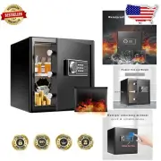 Electronic Keypad Lock Safe with Fireproof Bag & Advanced Security Features