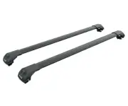 For BMW X6 E71 2008-15 Roof Rack Cross Bars Metal Bracket Raised Rail Alu Black