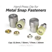 Hand Press Die for Metal Snap Fastener Press Studs Snap Buttons Tools #201 #203