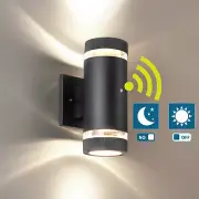 Dusk to Dawn Sensor Lamp 11W LED Outdoor Wall Light Fixture Up Down Waterproof