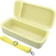 [khanka] Case for Bose SoundLink Plus Portable Speaker,Hard Protective Shell with Shoulder Strap for Bose SoundLink Plus Bluetooth Speaker,Case Only (Yellow)