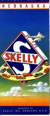 1949 Skelly Road Map: Nebraska NOS