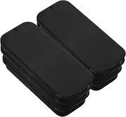 SECFOU 6pcs Sliding Lid Iron Box Portable Jewelry Storage Earring Holder Floss Case Fragrance Paste Box Game Finger Set