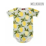 【MILKBARN】嬰兒 有機棉包屁衣-短袖-檸檬(包屁衣 嬰兒上衣)