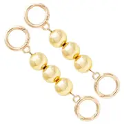 Gold Purse Chain Extenders Beaded Purse Strap Bag Chain Accessories with Clas...