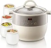Electric Stew Pot, 4.5L Automatic Soup and Stew Ceramic Steamer Ceramic Distillation Electric Pot for Home Multifunctional Slow Cooker
