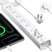 Powerboard with USB, Power Strip USB Surge Protector 4USB Port Power BoardMa