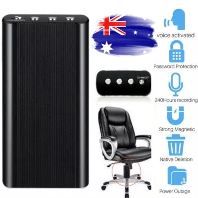 240 Hr Spy Mini MP3 Digital Voice Activated Recorder 16GB Audio Recording Device