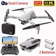 4DRC F10 GPS 5G WIFI FPV RC Drone 6K Dual HD Camera Selfie Quadcopter 2 Battery