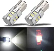 PYJR 1156 Reverse Light LED Bulbs, P21w 1141 Ba15s 7506 LED Light Bulbs, 1000 Lumens 6000K Xenon White, with Projector, for Backup, Reverse Light, lawn mower headlights, lawn tractor Bulb.(pack of 2)