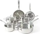 Martha Stewart Castelle 10 Piece 18/8 Stainless Steel Induction Safe Pots and Pa
