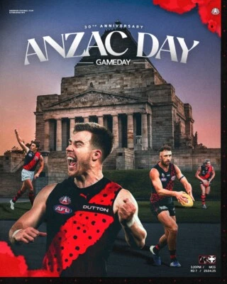 LAMINATED ESSENDON BOMBERS AFL FOOTBALL TEAM POSTER,BARGAIN,3
