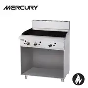 Mercury Gas 3 'U' Shape Burners Griddle 915 X 510 mm On Stand MCN-36-FR