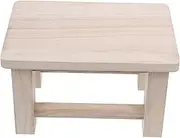 Solid Wooden Small Stool Compact Step Stool for Home Decor Lightweight Foot Rest Plant Stand Aesthetic Design for Adults