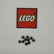 LEGO 1 x 1 Round Plate DARK BLUISH GRAY (x10) 4073 NEW REPLACEMENT PARTS