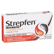 Strepfen Intensive Lozenges Orange Sugar Free X 16