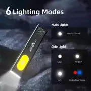 Warsun LED Keychain Flashlight USB-C Rechargeable 800Lm Mini Torch Pocket