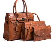 Fashionable And Trendy Diagonal Straddle Bag Large Capacity Three Piece Set Mother Bag