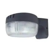 Outdoor Dusk-to-Dawn Flood Light Bronze Integrated LED Weather-resistant Gray