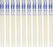TEAONE Disposable Chopsticks, 30 Pairs Natural Bamboo Chopsticks for Japanese, Thai, Chinese Dishes, Asian Food (Individually Packaged)