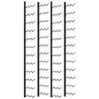 1/2x Wall-mounted Wine Racks for 24/36 Bottles Kitchen Holder Black vidaXL