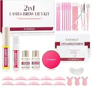 2-IN-1 Professional Lash Lift and Brow Lamination Kit with Shaping Tools Suitable for Home Use & Salon