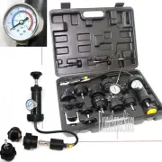 18pc Radiator Pump Pressure cooling Leak Tester Checker Kit Cap Pump Thermometer