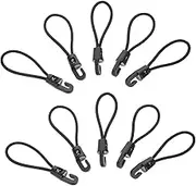 CORHAD 20pcs Outdoor Bungee Cords with Hooks Durable Elasticity for Camping Hiking and Travel Lightweight and Portable Camping Rope with Carabiner Hook for Secure Tie Down