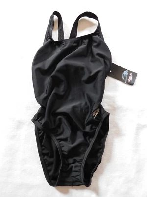 Speedo Swimsuit Women's Keyhole One Piece Swimsuit Black Size 30