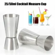 25/50ml Stainless Cocktails Measure Cup Jigger Alcohol Bartending Bar Wine Tools
