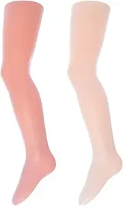 [EWERS] Pack of 2 Baby & Children's Tights, Double Pack Fine Tights for Girls, Microtouch Microfibre 40 Denier, Made in Italy