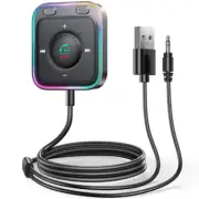 Bluetooth 5.3 Wireless Receiver Adapter Car Stereo Audio USB AUX TF Hands-Free