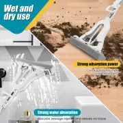 PVA Sponge Mop with Adjustable Handle Super Absorbent Sponge Roller Mop Hufbe