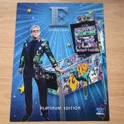 Official Pinball Flyer - Elton John Platinum Edition - Jersey Jack