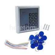 Electric Door Access Control System Kit Set RFID Keypad Magnetic Lock 10 Keyfob