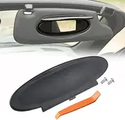 Car Sun Visor Interor Replacement Vanity Mirror Covers Driver Side Passgener Side for Porsche 911-977/996 986/987 Boxter Cayman Between 1998-2010 Black (1 Piece)