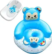 Blow Up Baby Seat, Toddler Eating Sitting Support, Toddler Floor Seat with Activity Tray, for Sensory Development Toy, Children Inflatable Playing Cushion