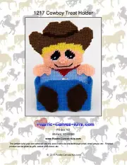 Cowboy-Horse- Treat Holder-Plastic Canvas Pattern or Kit