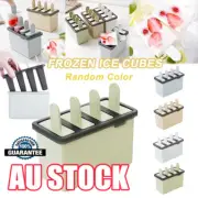 4 cells Mould Pop Popsicle Ice Cream Block Frozen Molds Maker Icy Pole Jelly AE