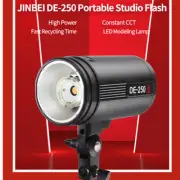 JINBEI DE-250 250W Photography Studio Flash Light 5500K GN55 Camera Speedlite
