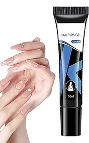 Gel Nail Glue - Extra Strong Building Gel for Nail Extensions Base Coat Glue,Fingernail Polish Base, Long Lasting Tips Art Design Tools for Women Girls