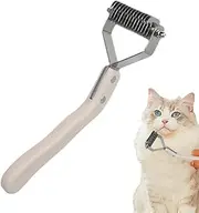 Dog Shedding Brush, Pet Hair Grooming Tool, Crank Shedding Comb for Dogs & Cats, Loos Hair Removal, Removes Knots, Mats and Tangles