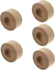 TOGEVAL 5 Pcs Water Activated Paper Tape Heavy Duty Packing Tape DIY Packing Roll